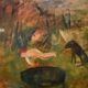 Arthur Merric Bloomfield Boyd, AC OBE, was born in Murrumbeena VIC. Born 1920 - died 1999. He was a leading Australian painter in the middle to late 20th century. His impressionistic works consist of Australian landscapes and figurations.